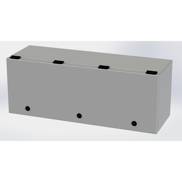 1/4 Turn Latch Electrical Enclosures, 9 in H, 8 in D, 24 in W, NEMA 3R, 4, 12, 13, Carbon Steel
